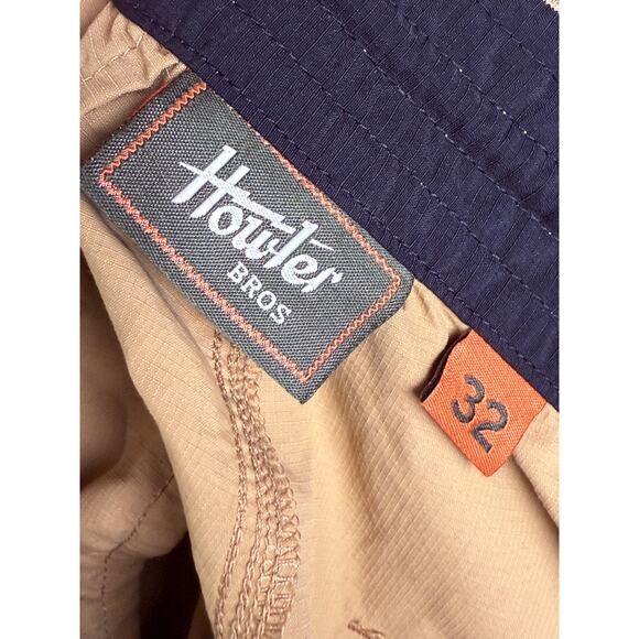 Howler Bros Horizon Hybrid 2.0 Activewear Woven Shorts Tan 10" Inseam Men 32 NEW - Picture 8 of 10
